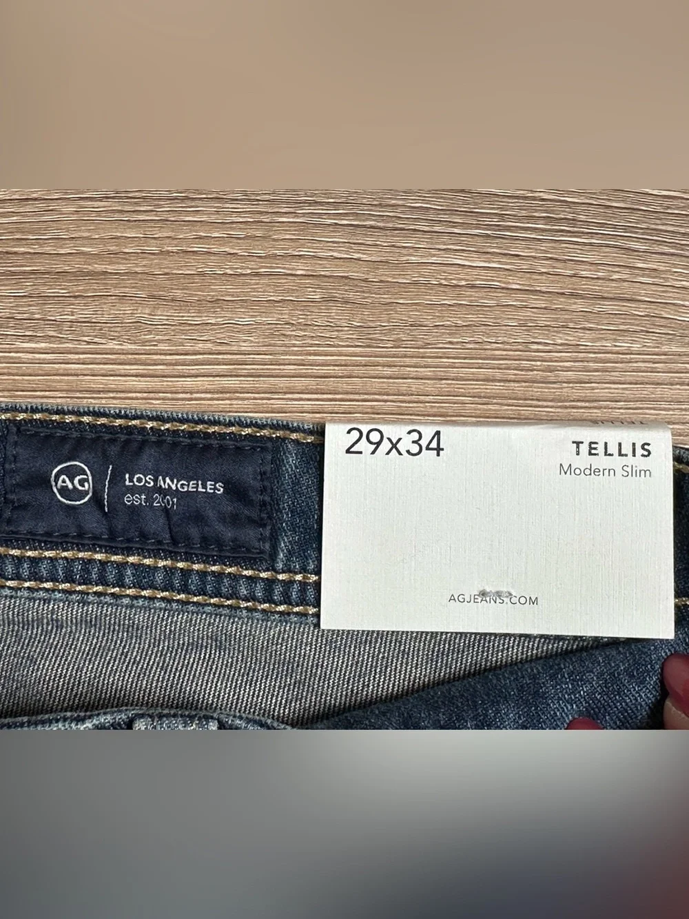 AG Adriano Goldschmied The Tellis Modern Slim Jeans Size 29 x 34